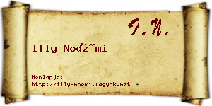Illy Noémi névjegykártya