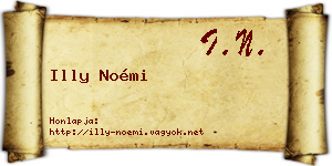 Illy Noémi névjegykártya